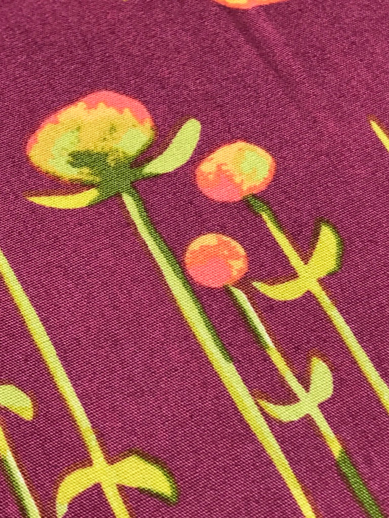 Haiku 2 - Clover 2 Poplin - Burgundy