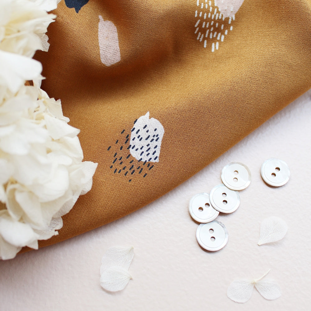 Atelier Brunette - Moonstone Ochre Fabric - Craftyangel