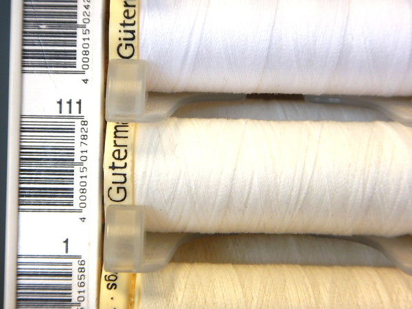 Gutermann Sew All Thread Soft White (111)