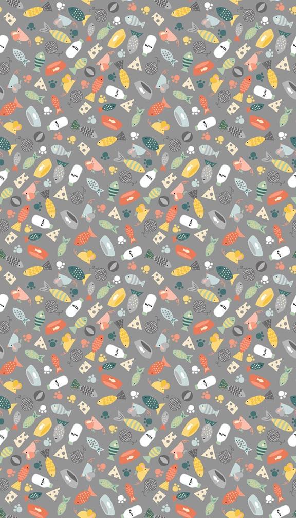 Cool Cats Scatter - Grey/Multi