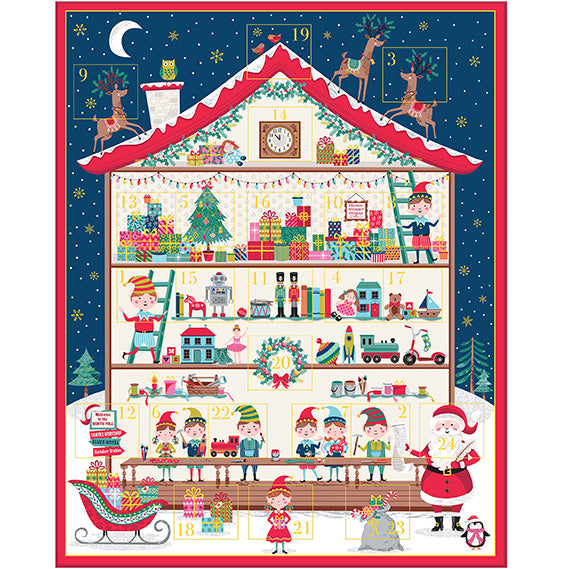 Advent Calendar - Santas Workshop - panel