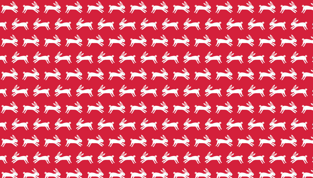 Forest Talk - Rabbits - Red - Craftyangel