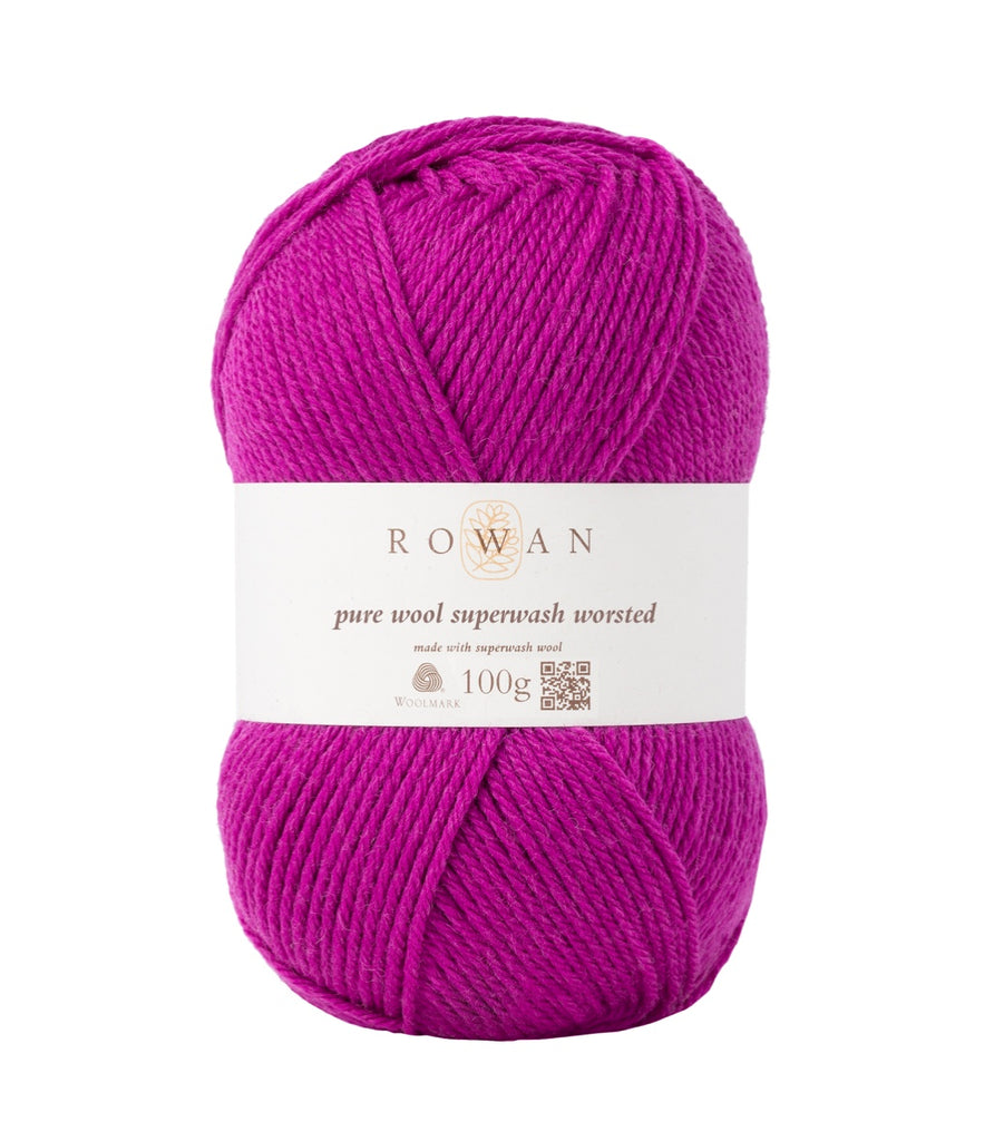 Rowan Pure Wool Worsted - Magenta (119)
