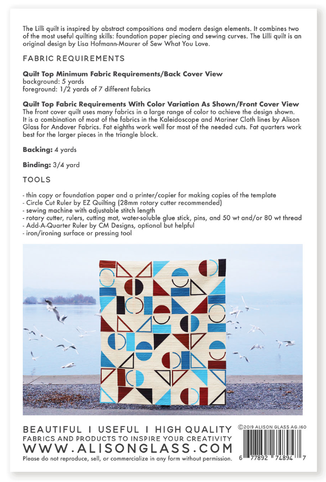 Alison Glass - Lilli Quilt pattern - Craftyangel