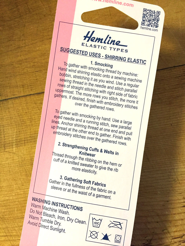 Shirring Elastic - Black - Craftyangel