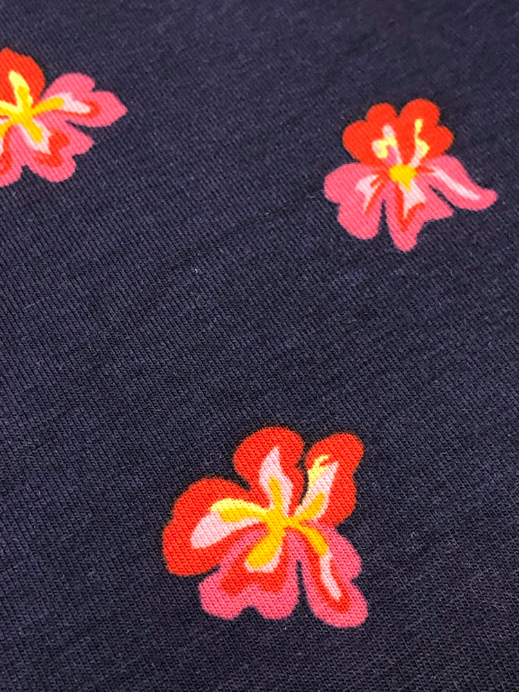 Nordic Garden Dream - Sverdlilje - Blue (Iris) - Jersey Knit - Craftyangel