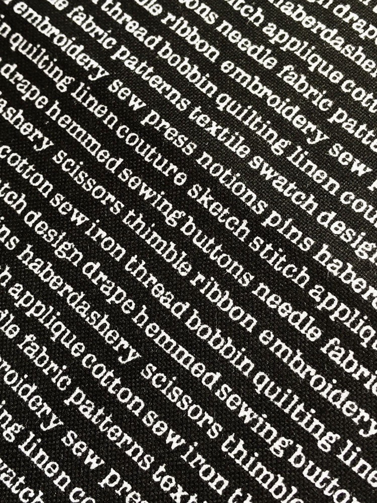 Monochrome Text - white text on black - Craftyangel