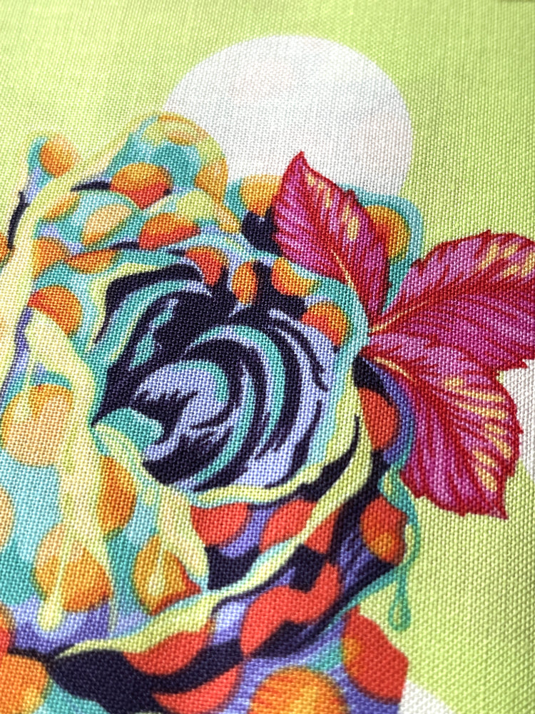 Curiouser and Curiouser  - Painted Drippy Roses - Sugar (green)