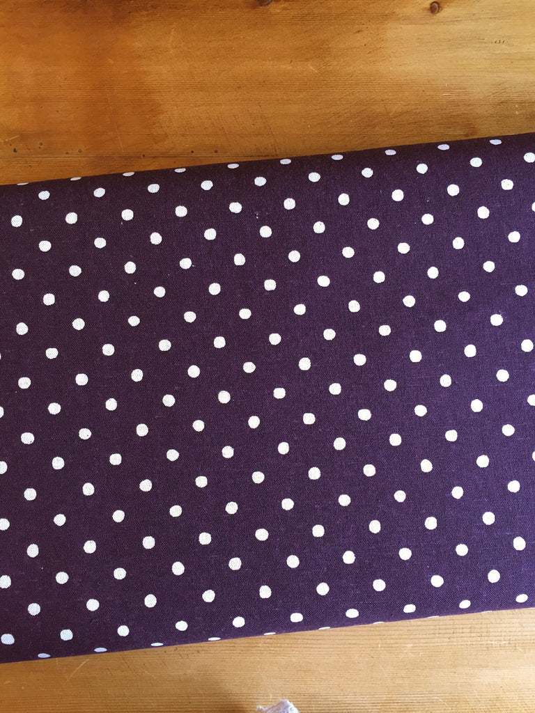 Sevenberry - Linen - Purple Spot - Craftyangel
