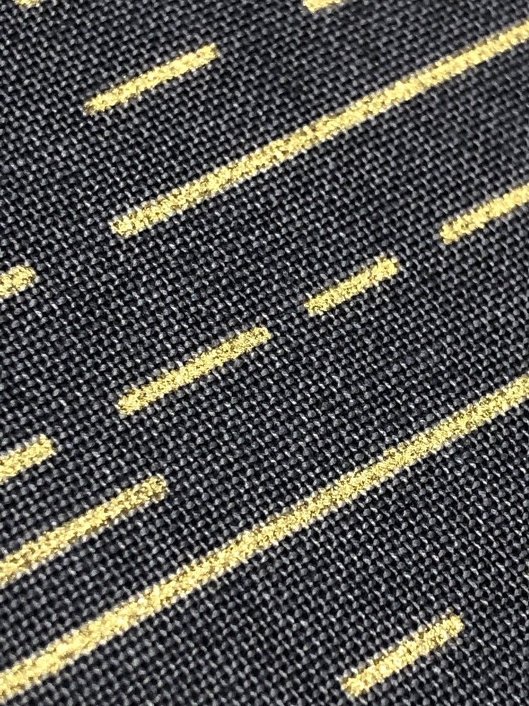 Dashes – Shale - Dark grey/gold - Craftyangel