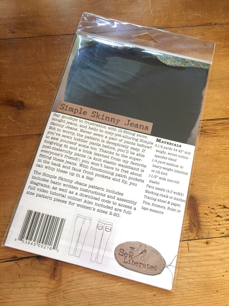 Sew Liberated - Skinny Jeans pattern - Craftyangel