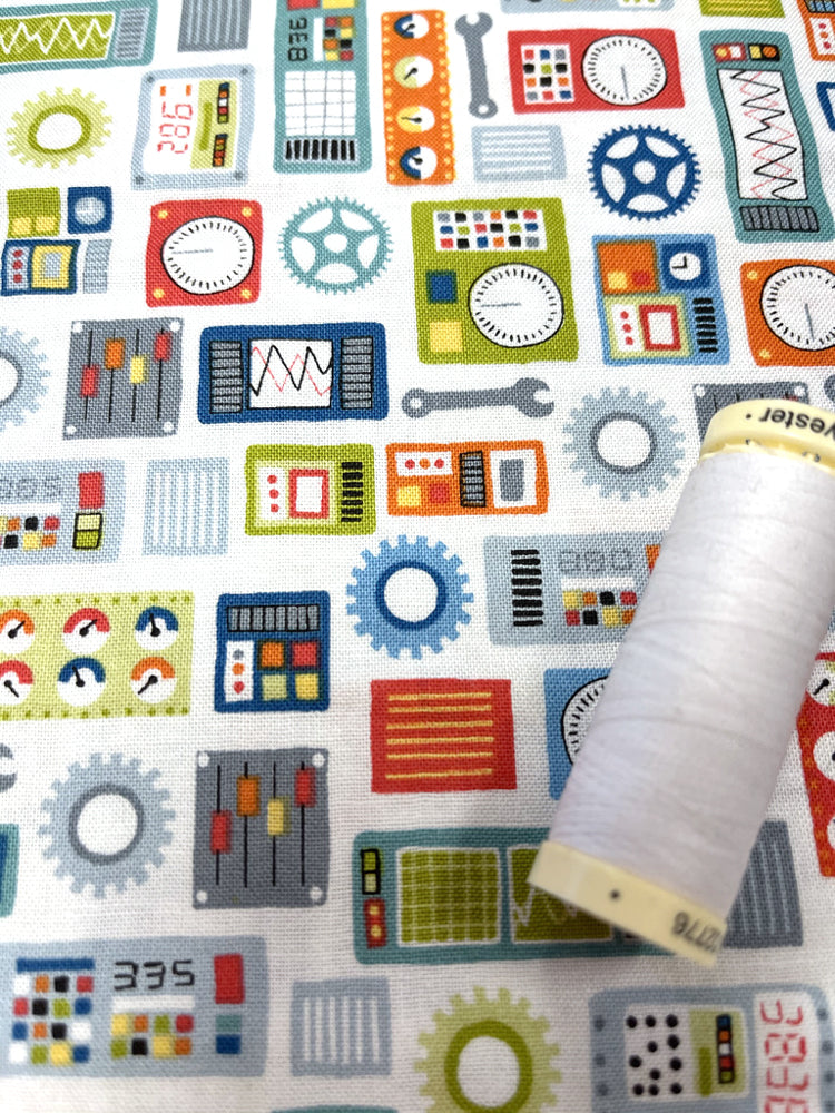 Makower Space Dials - white