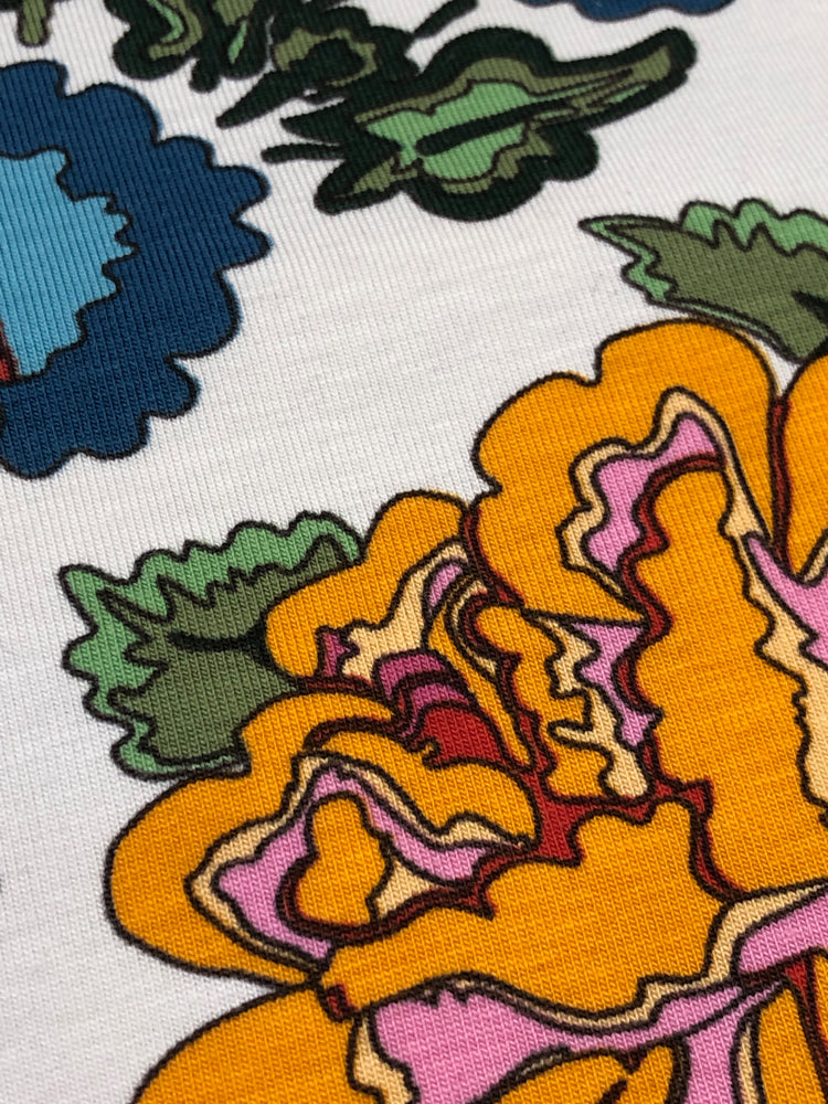 Nordic Garden Dream - Stauder - White - Jersey Knit - Craftyangel