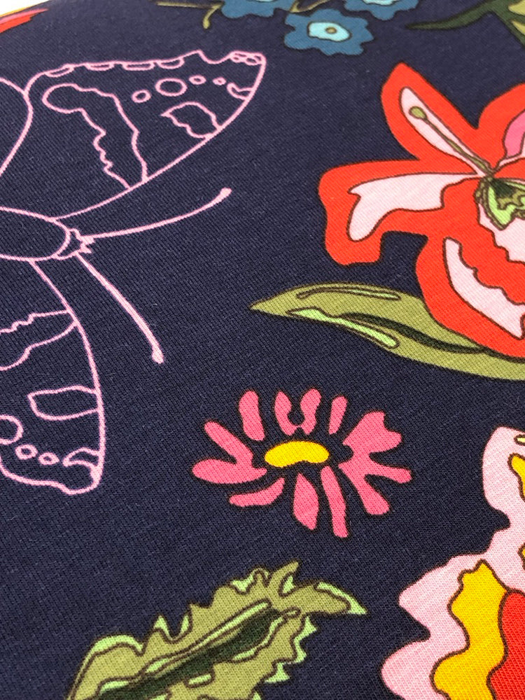 Nordic Garden Dream - Stauder - Blue - Jersey Knit - Craftyangel