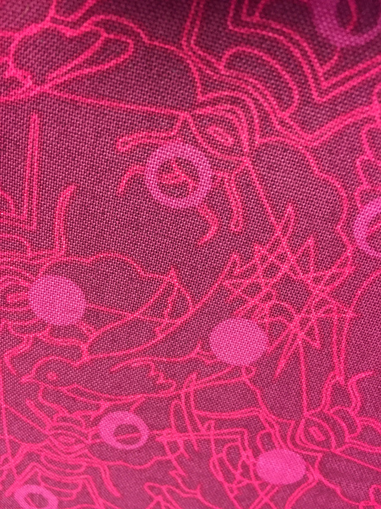 Sun Prints - Raisin -  Reddish Purple - Craftyangel