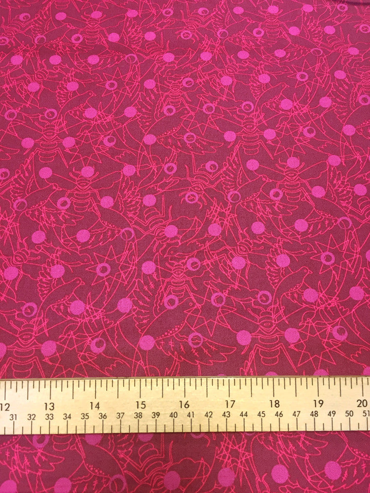 Sun Prints - Raisin -  Reddish Purple - Craftyangel
