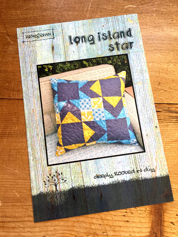 Villa Rosa - Long Island Star cushion quilt pattern