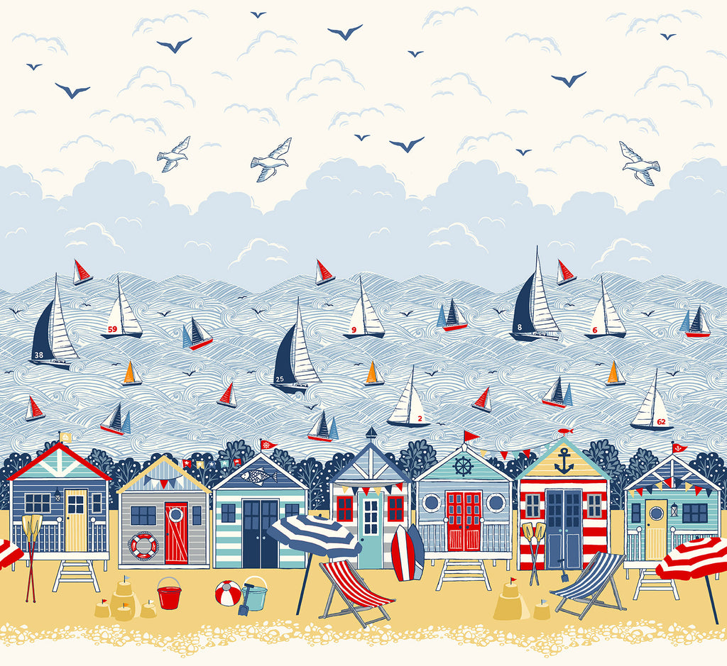 Sail Away - Scenic double border print - Craftyangel