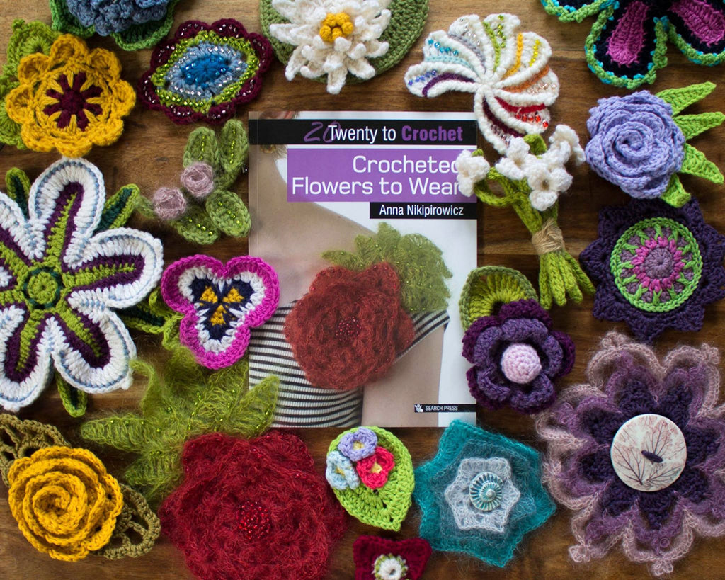 (20) Twenty to Crochet Book: Crocheted Flowers to Wear