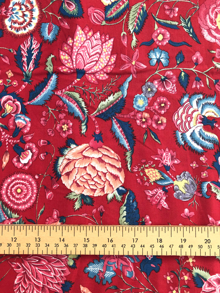 Dutch Heritage Cotton Patchwork Dressmaking Quilting Fabric DHER5000 Red Per 50cm - Foto 7