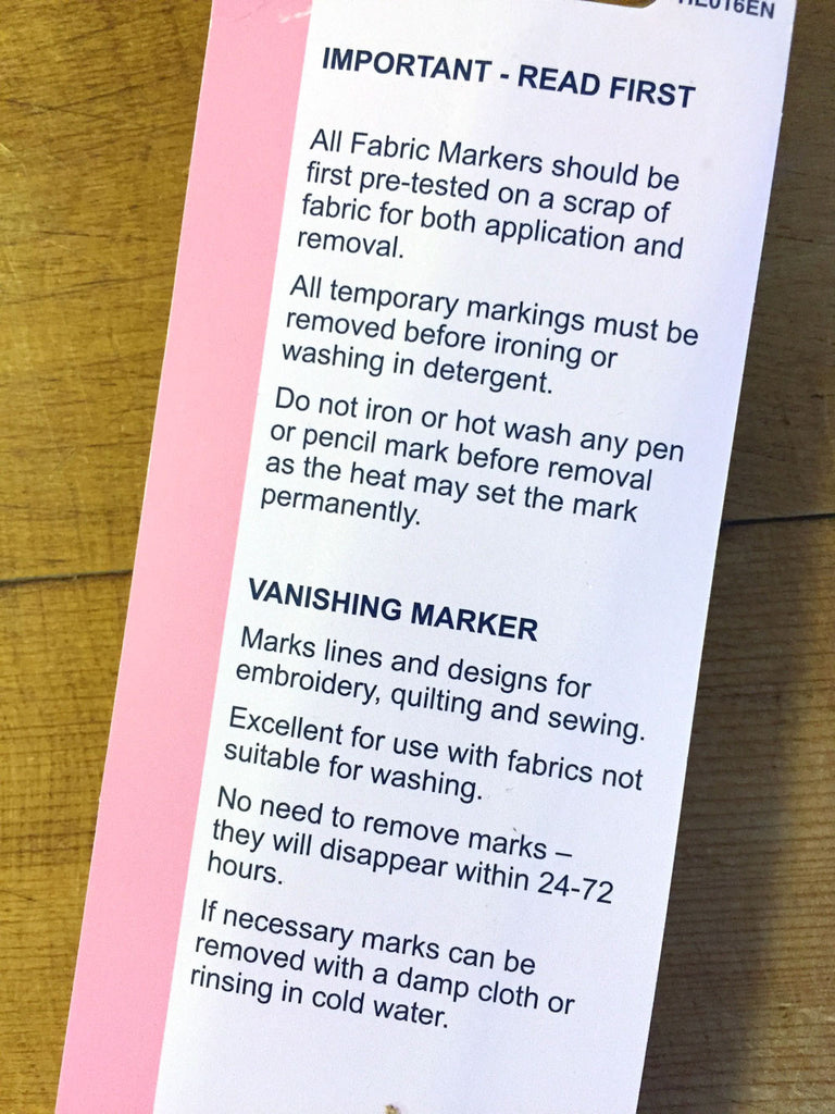 Fabric Marking Pen - air eraseable – Craftyangel