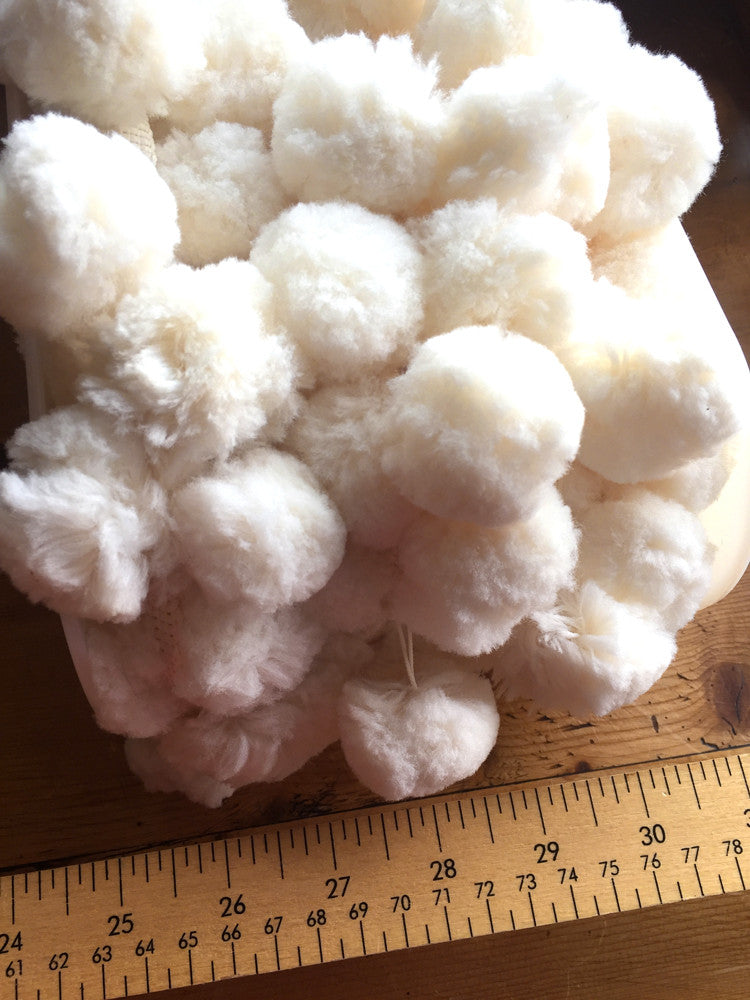 Jumbo Pom Pom Trim - 002 - White – Sewing Wholesale