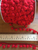 Pom Pom Trim - 15mm - Red - Craftyangel